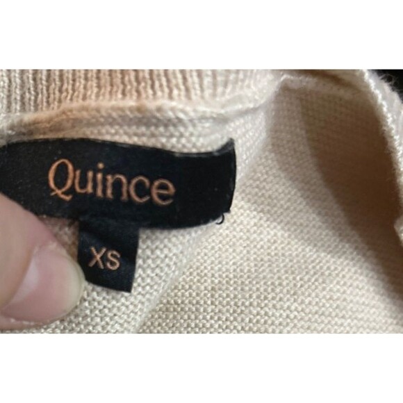 Quince Women’s Lightweight Cotton Cashmere Link Stitch Dolman Sweater size XS - Picture 7 of 9